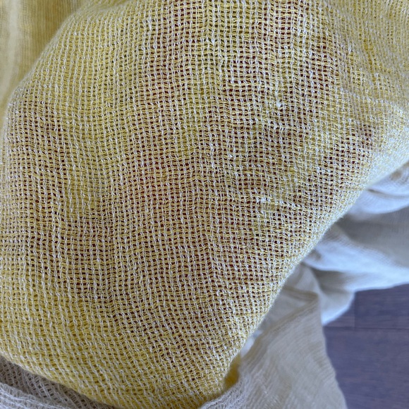 LISA MARIE FERNANDEZ LMF Laure belted linen-blend gauze midi dress - Picture 13 of 14